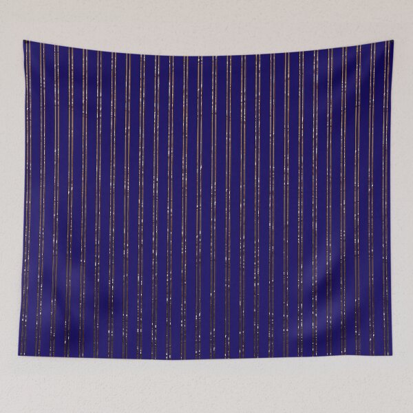 Item preview, Vintage Pinstripes Pattern Gold Blue designed and sold by Xarah.