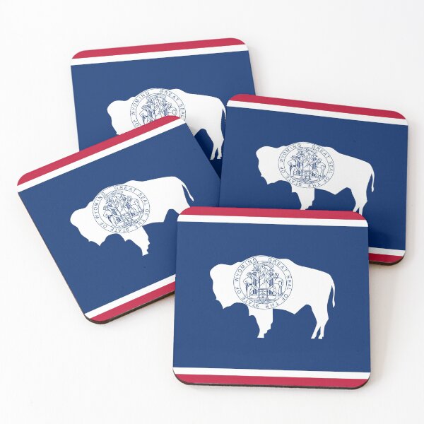 Item preview, Wyoming State Flag designed and sold by FiveRedBats.