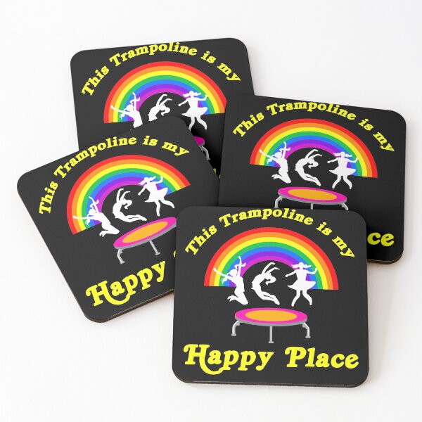 Item preview, Trampoline is my happy Place Funny Trampolinist Tumbling designed and sold by Rzelemenz.