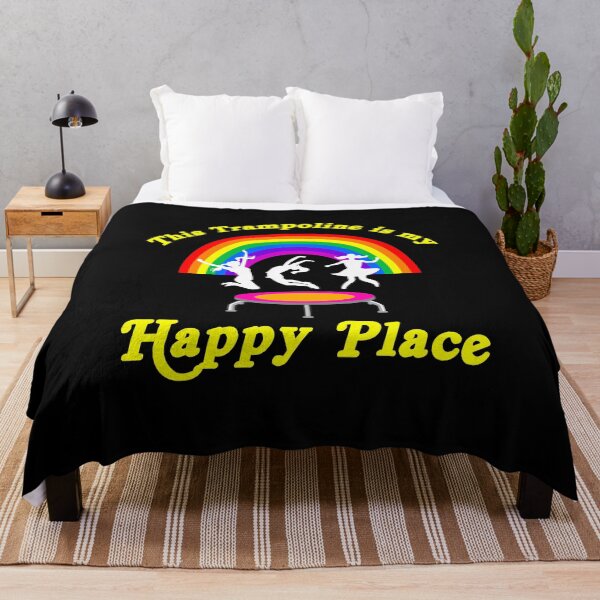 Item preview, Trampoline is my happy Place Funny Trampolinist Tumbling designed and sold by Rzelemenz.