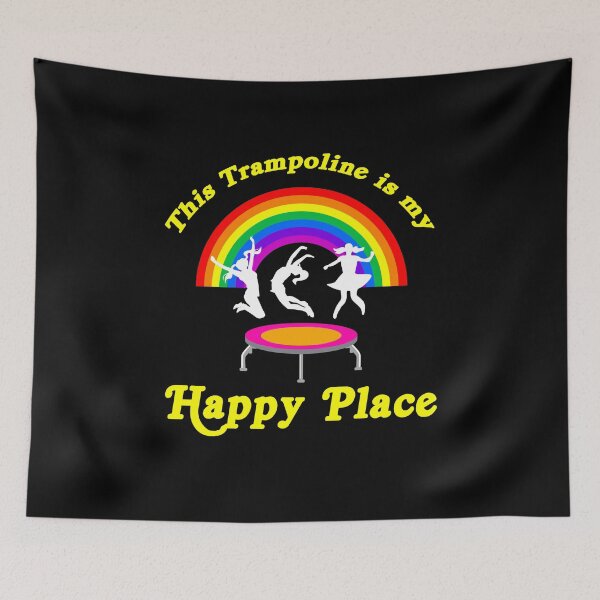 Item preview, Trampoline is my happy Place Funny Trampolinist Tumbling designed and sold by Rzelemenz.