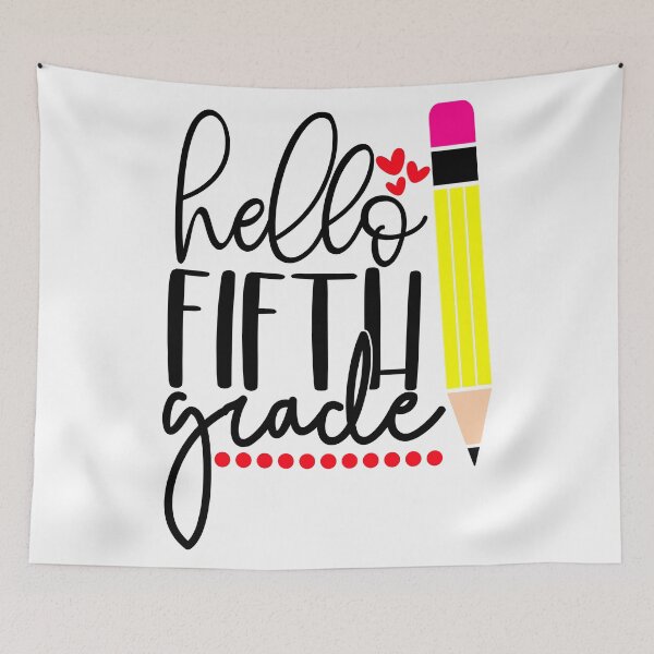 Item preview, Hello Fifth Grade designed and sold by purpleblobart.