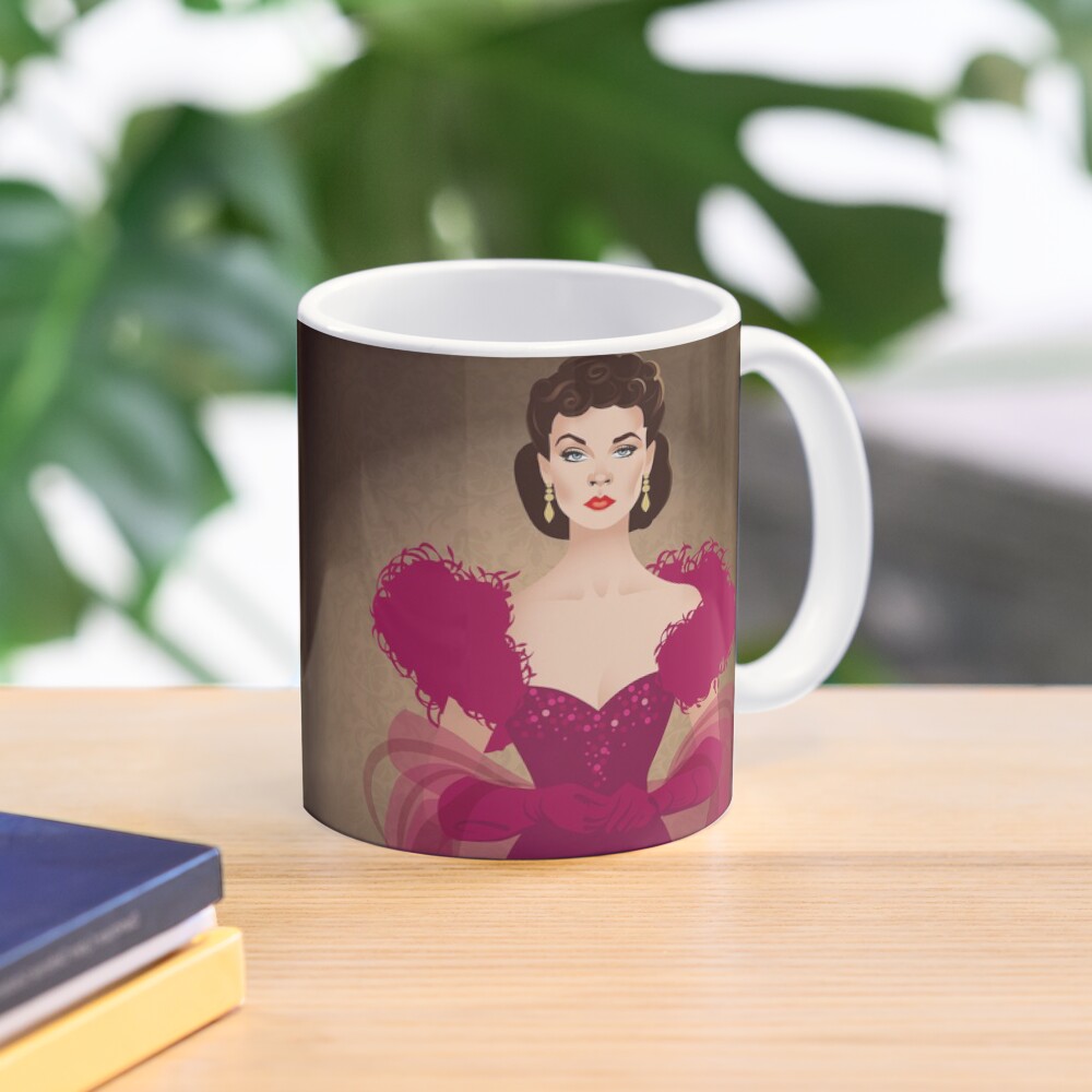 Burgundy dress Mug