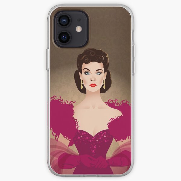 Burgundy dress iPhone Soft Case
