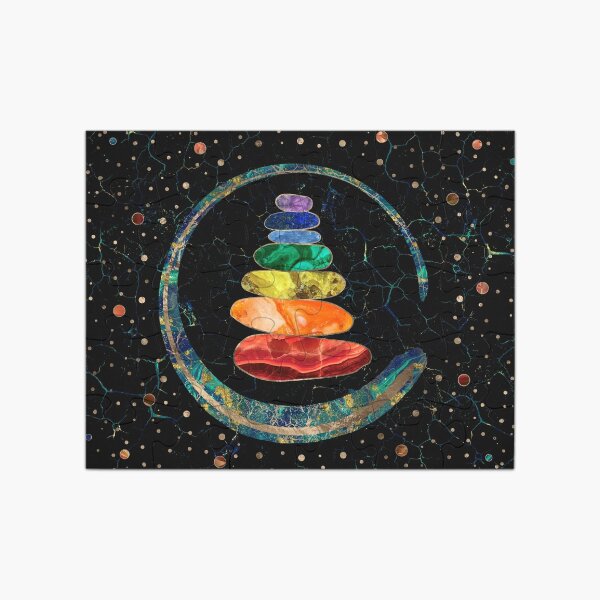 Chakras Zen Stones and Enso circle | Jigsaw Puzzle