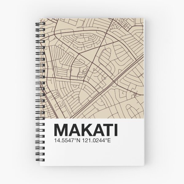 Item preview, Makati Map - Kayumanggi designed and sold by LoveLocale.