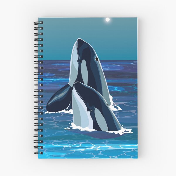 Item preview, Orcas in Moonlight designed and sold by Bekka  Kate.