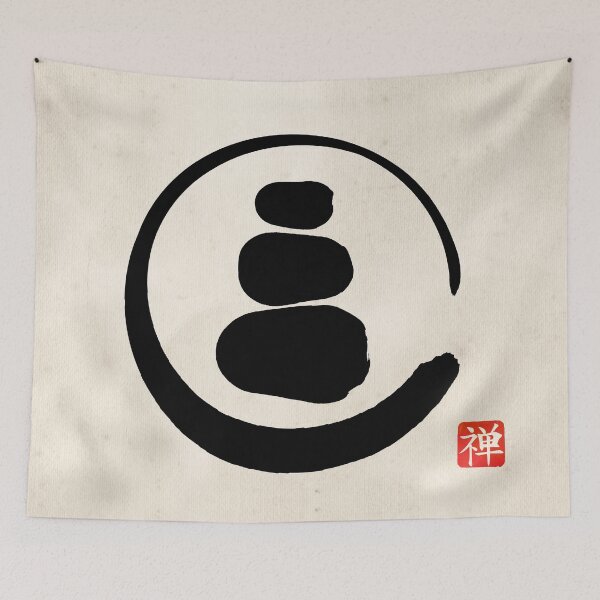 Item preview, Zen Enso Circle and Zen stones designed and sold by k9printart.