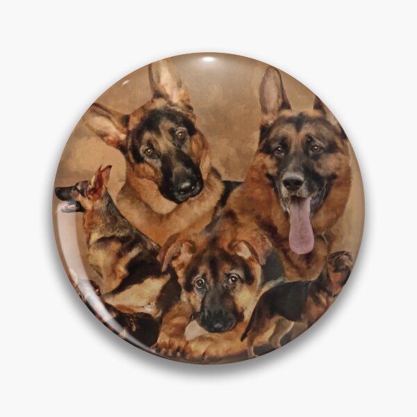 Item preview, German Shepherd Dog - puppy, young, adult designed and sold by k9printart.