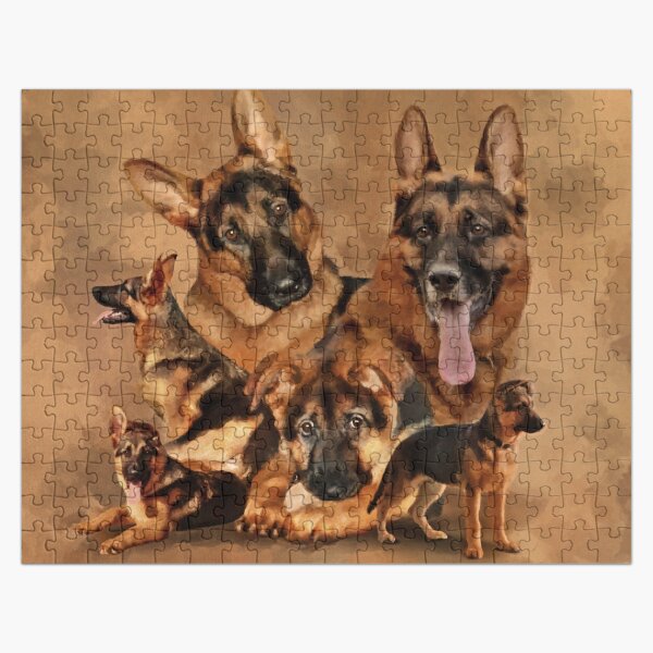 Item preview, German Shepherd Dog - puppy, young, adult designed and sold by k9printart.