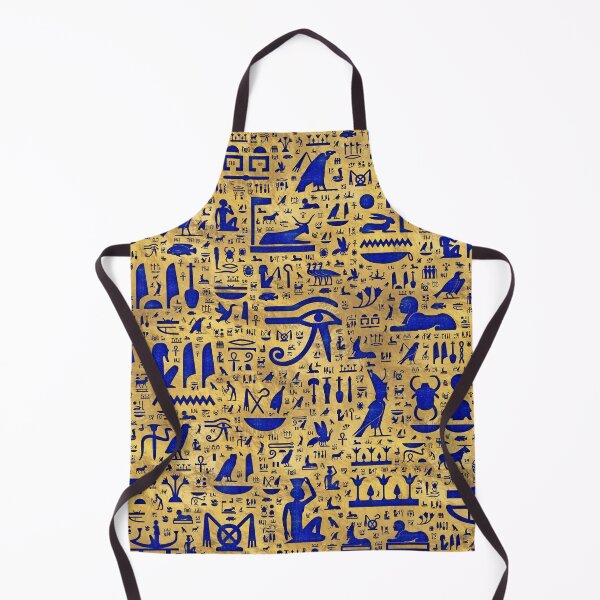 Item preview, Egyptian hieroglyphic Lapis Lazuli and Gold designed and sold by k9printart.