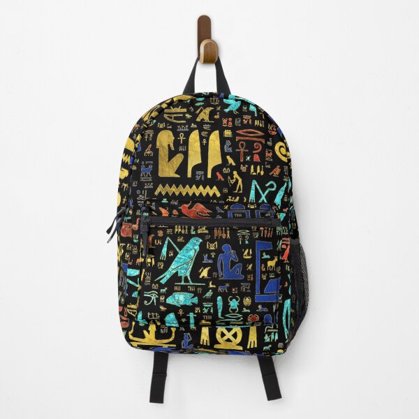 Item preview, Colorful  Ancient Egyptian hieroglyphic pattern designed and sold by k9printart.