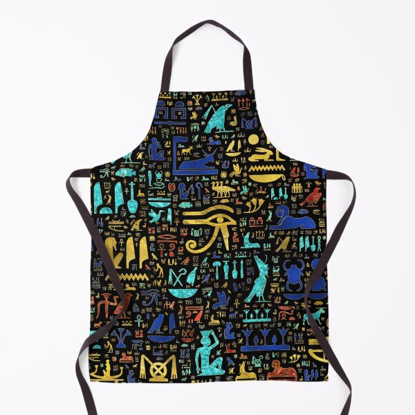 Item preview, Colorful Ancient Egyptian hieroglyphic pattern designed and sold by k9printart.