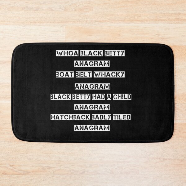 Item preview, THE BLACK BETTY ANAGRAM SONG - SEE IF YOU CAN RESIST SINGING ALONG- PERFECT CHRISTMAS GIFT  designed and sold by Iskybibblle.