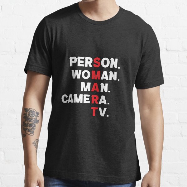 "Person Woman Man Camera Tv" Tshirt for Sale by TakeTimeArt