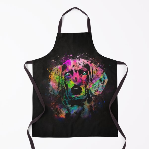 Item preview, Weimaraner puppy color splash designed and sold by k9printart.