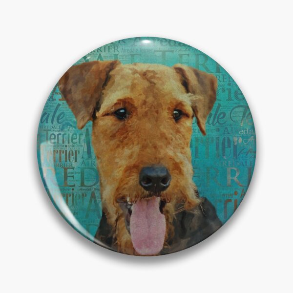 Item preview, Airedale Terrier Portrait on Word Art designed and sold by k9printart.