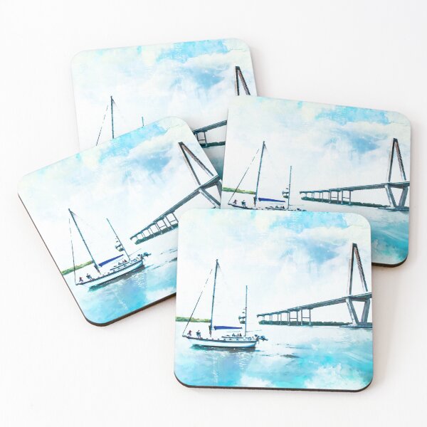 Item preview, Charleston, South Carolina Bridge and Sailboat designed and sold by CLManey.