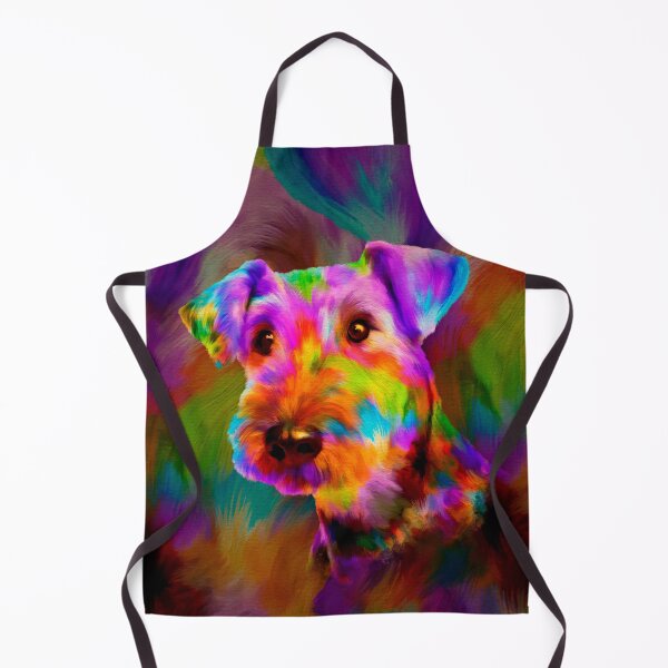 Item preview, Colorful Airedale Terrier Portrait designed and sold by k9printart.