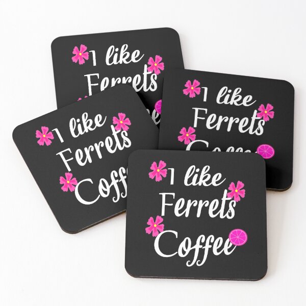 Item preview, funny gift for  ferret  lovers and coffee addict: funny gift for ferrets owner funny womens coffee tee designed and sold by khalidelk.