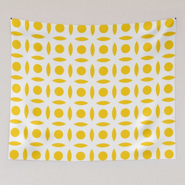 Item preview, Geometric Pattern: Intersect Circle: White/Yellow designed and sold by Red Wolf.
