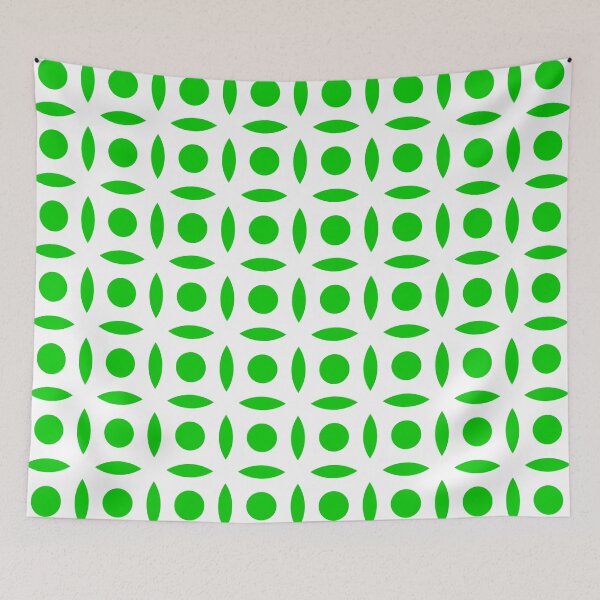 Item preview, Geometric Pattern: Intersect Circle: White/Green designed and sold by Red Wolf.