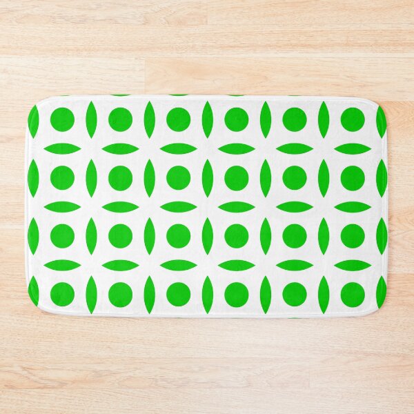 Item preview, Geometric Pattern: Intersect Circle: White/Green designed and sold by Red Wolf.