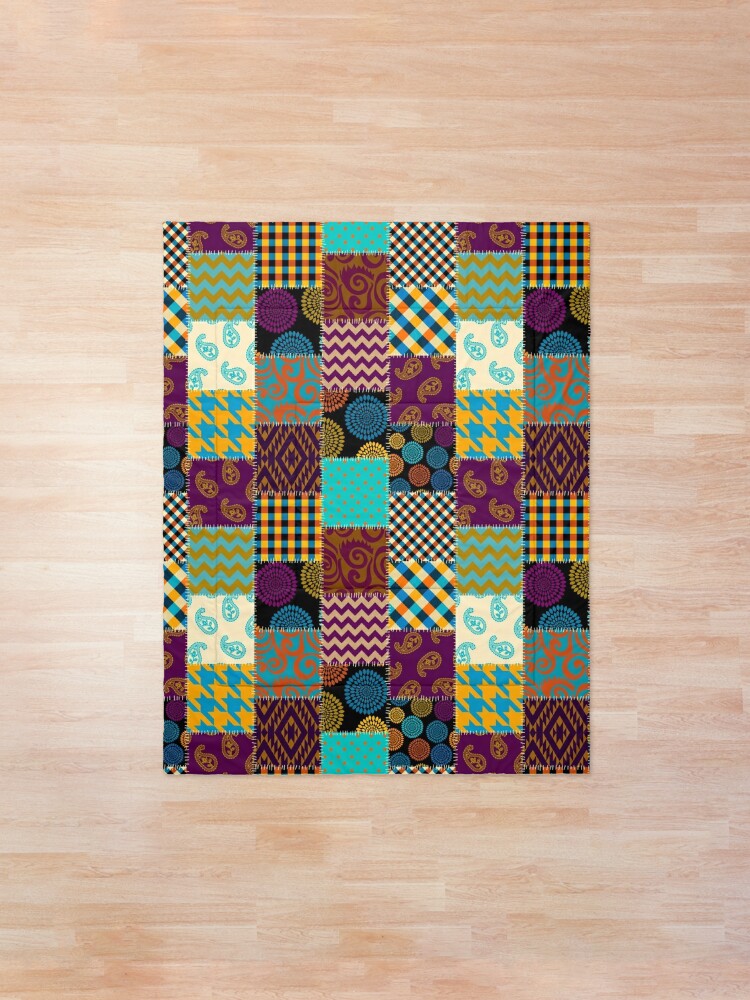 Patchwork Muster Tagesdecke Von Tkdesignthings Redbubble