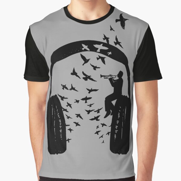 Headphone - Trumpet Graphic T-Shirt