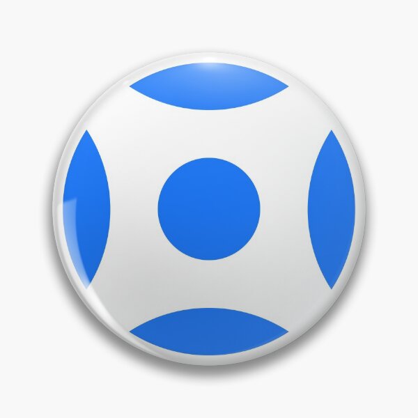 Item preview, Geometric Pattern: Intersect Circle: White/Blue designed and sold by Red Wolf.