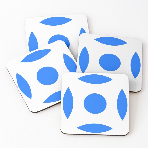 Item preview, Geometric Pattern: Intersect Circle: White/Blue designed and sold by Red Wolf.
