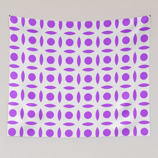 Item preview, Geometric Pattern: Intersect Circle: White/Purple designed and sold by Red Wolf.