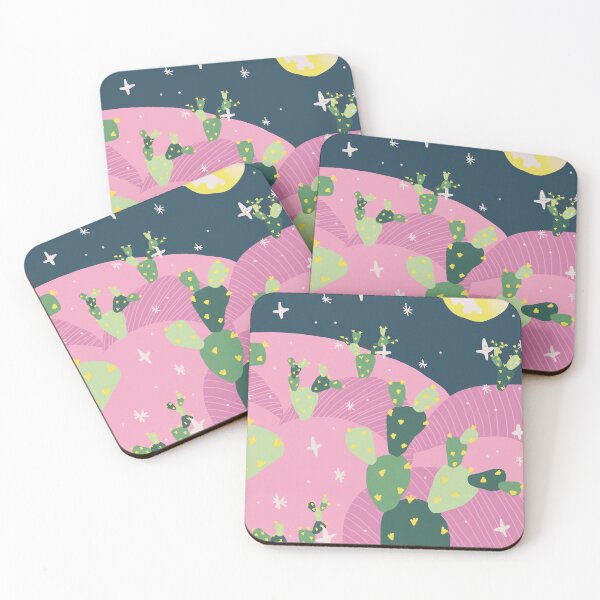 Item preview, HILLS, CACTUSES AND RABBIT IN THE MOON designed and sold by Cindy Shakuri.