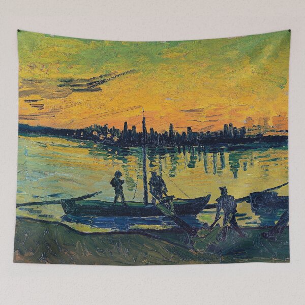 Item preview, Dockers in Arles - Vincent van Gogh designed and sold by TemporaryArt.