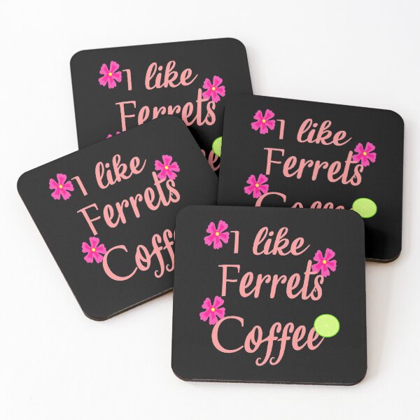 Item preview, funny gift for  ferret  lovers and coffee addict: funny gift about ferrets owner funny womens coffee gifts:i like ferrets designed and sold by khalidelk.