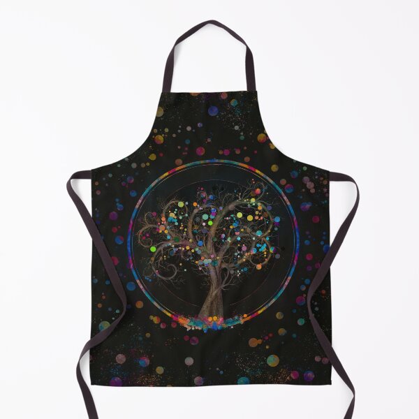 Item preview, Fibonacci Spiral Tree Color Paint Splatter designed and sold by k9printart.