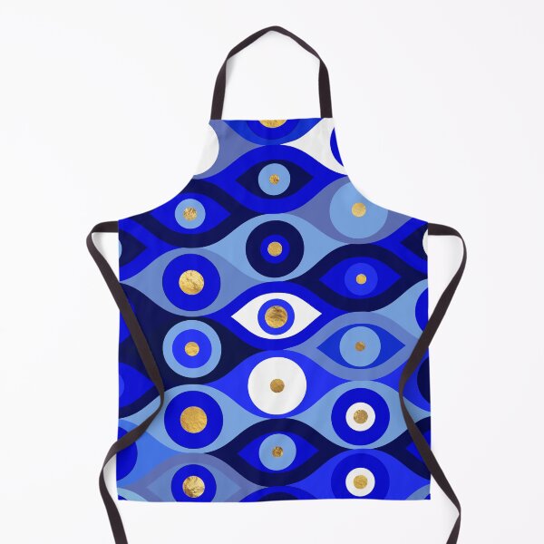 Item preview, Greek Mati Mataki - Matiasma Evil Eye blues designed and sold by k9printart.