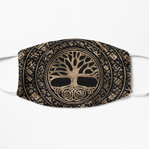 Tree of life -Yggdrasil Runic Pattern Flat Mask