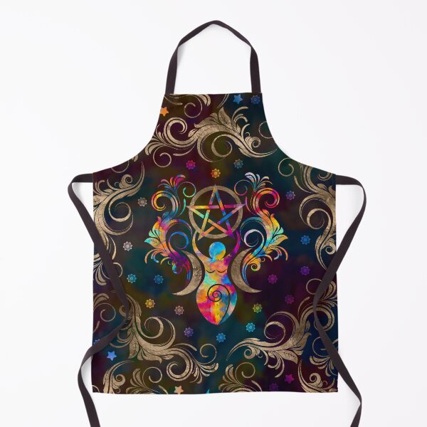 Item preview, Triple Moon Goddess with pentagram ornament designed and sold by k9printart.