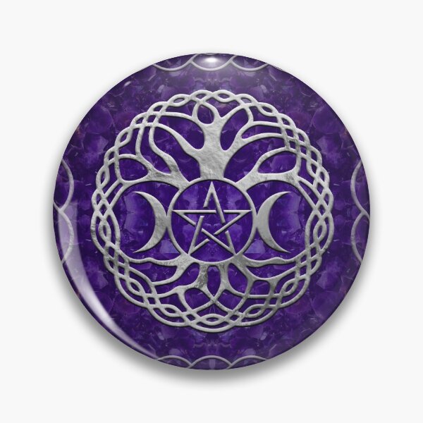 Item preview, Triple Goddess with pentagram and tree of life designed and sold by k9printart.