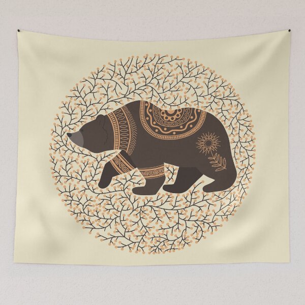 Item preview, Scandinavian Folk Art Bear designed and sold by space-kitten.