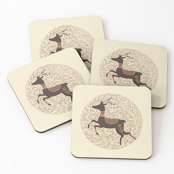 Item preview, Scandinavian Folk Art Stag designed and sold by space-kitten.