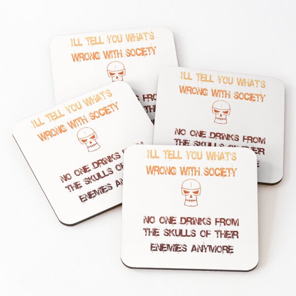 Item preview, I'll tell you what's wrong with society No One Drinks From The Skulls  designed and sold by alikassi.