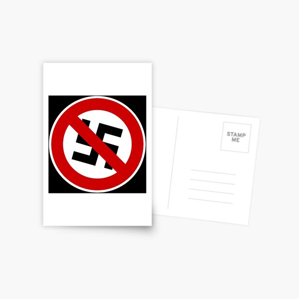 Vista previa del artículo con la obra «Anti nazi», diseñado y vendido por rippingthrash.