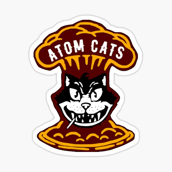 Atom cats high quality saturated Sticker