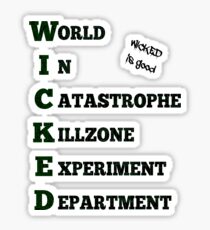 WICKED - The Maze Runner Sticker