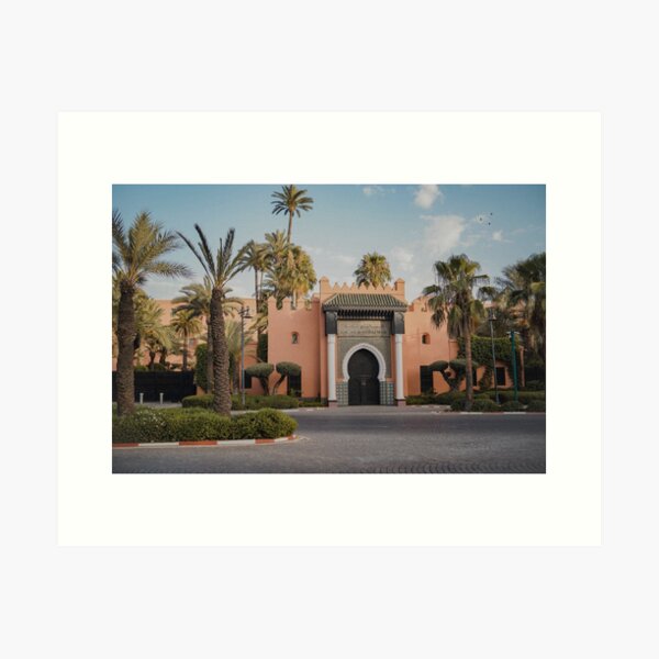 Item preview, La mamounia luxury Riad hotel doorway in marrakech morocco designed and sold by Morocco  Print.