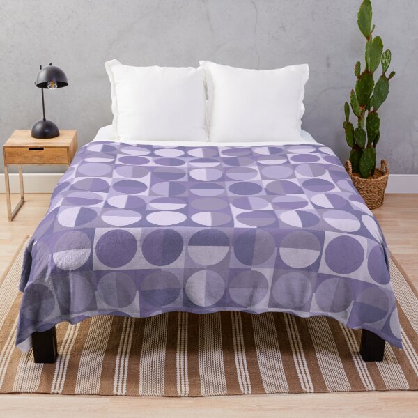 Item preview, Lilac Lavender Lovers Retro Squares & Circles designed and sold by weirdAffect.