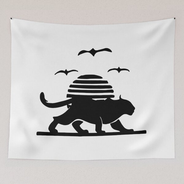 Item preview, African Lioness Savanna Sunset Landscape designed and sold by MandalaApparel.