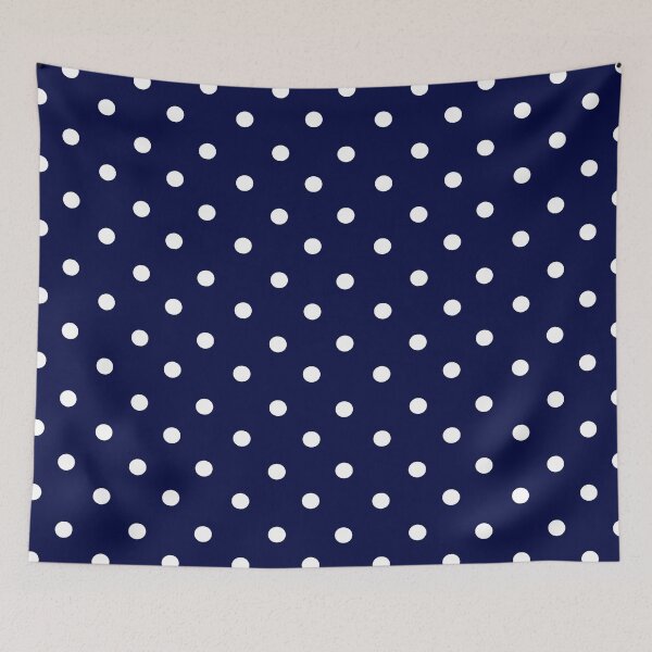 Item preview, Blue,navy elegant polka dots pattern  designed and sold by MariaMarinova.